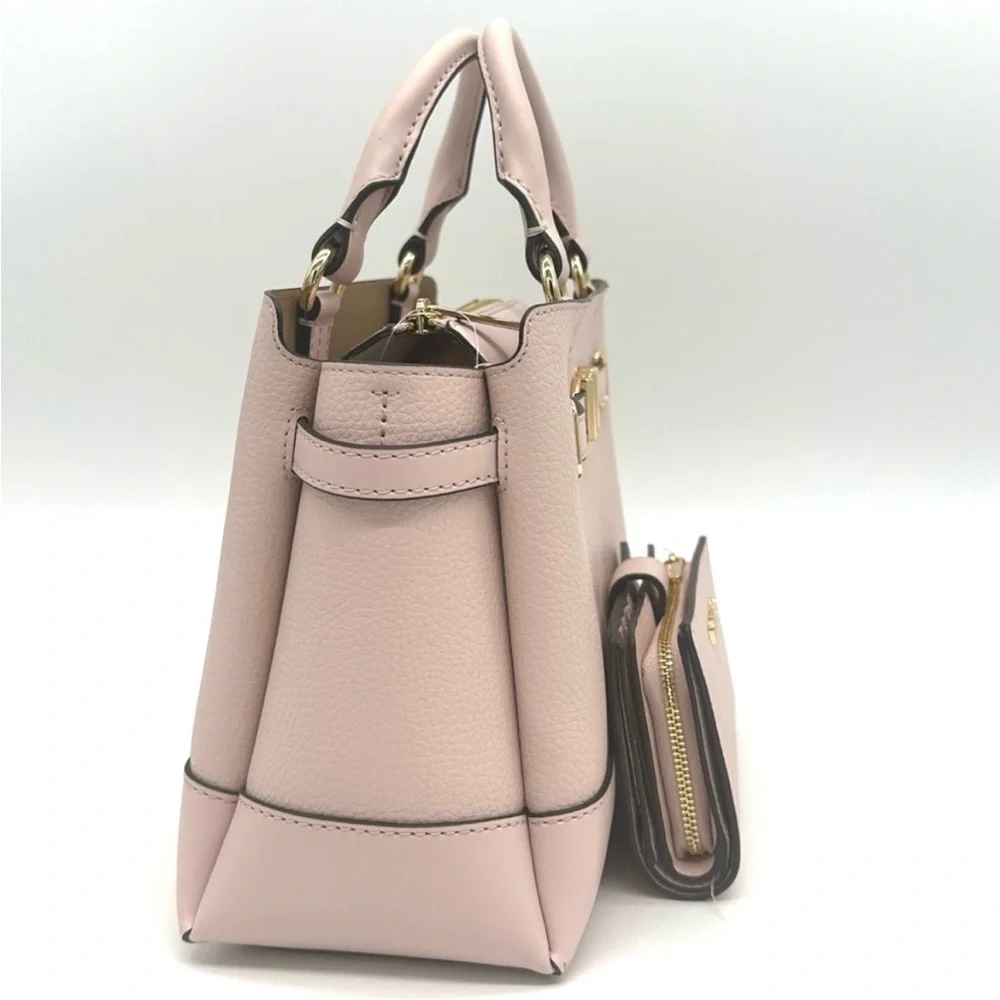 Michael Kors Reed Small Satchel Crossbody Bag & MD Bifold Zip Chain Wallet - Picture 6 of 16